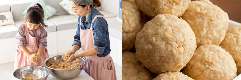 味噌作り_味噌団子