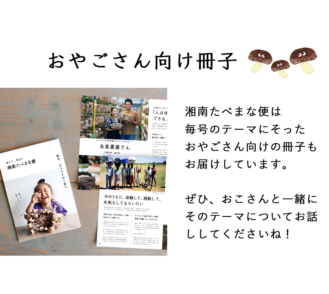湘南たべまな便　秋号　おうちきのこ狩り 　教材
