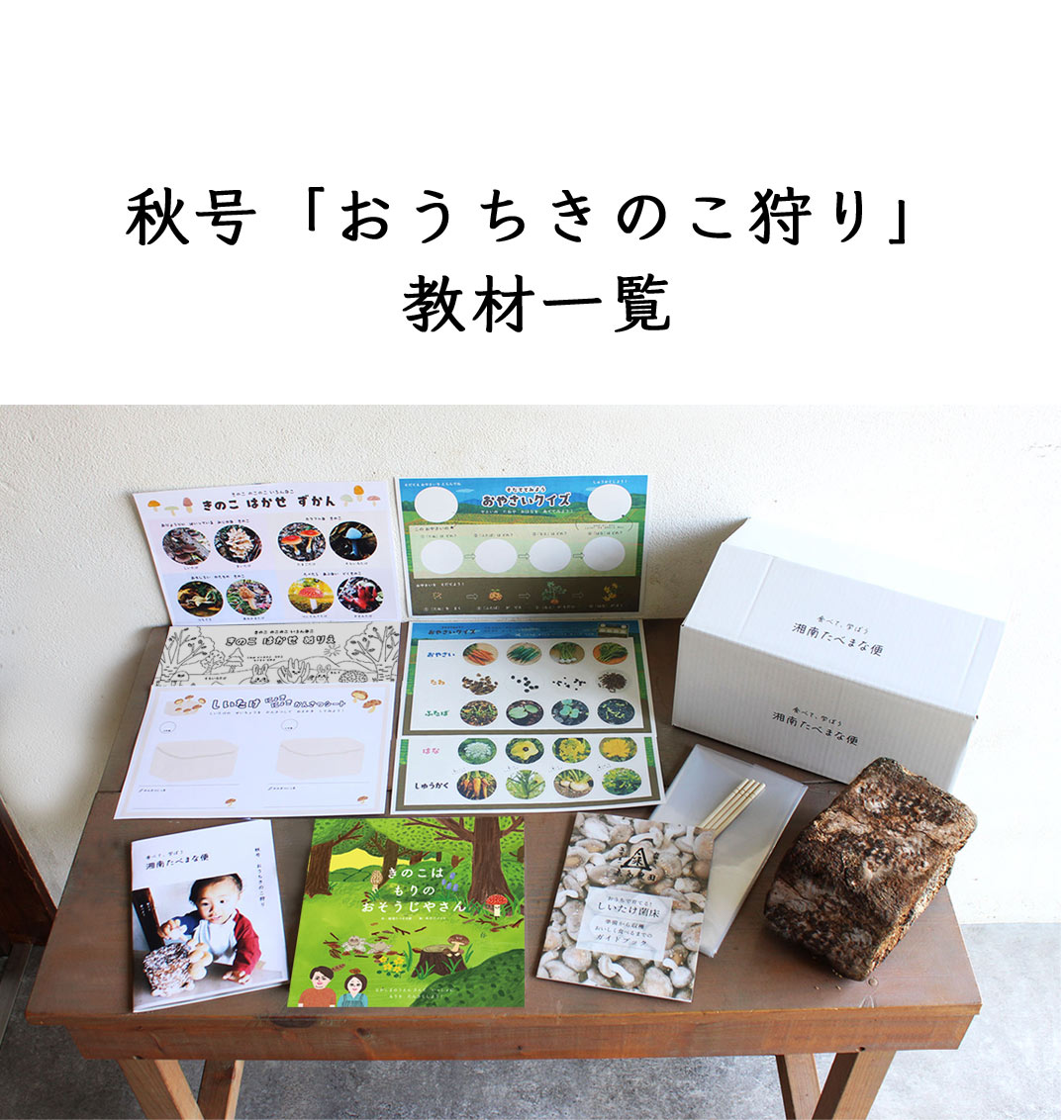 湘南たべまな便　秋号　おうちきのこ狩り 　教材一覧