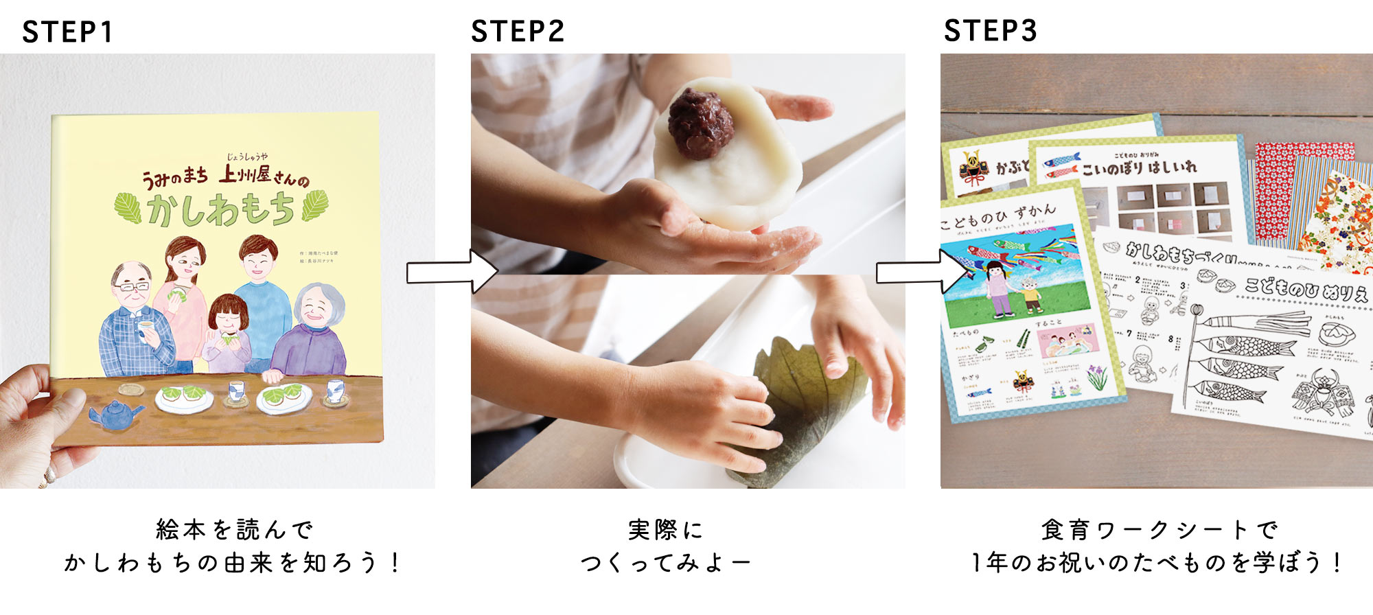 立夏号「かしわもちづくり」